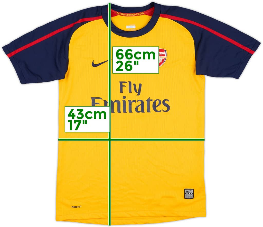 2008-09 Arsenal Away Shirt - 9/10 - (L.Boys)