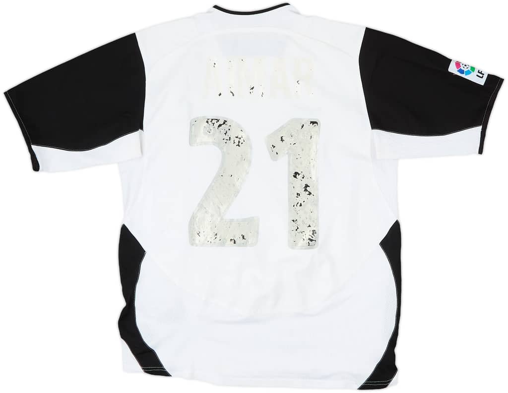 2004-05 Valencia Home Shirt Aimar #21 - 4/10 - (XL.Boys)