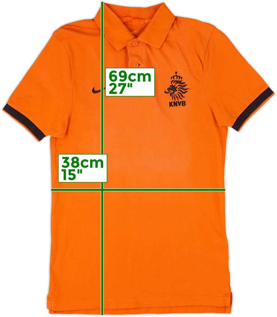 2012-13 Netherlands Nike Polo Shirt - 9/10 - (S)