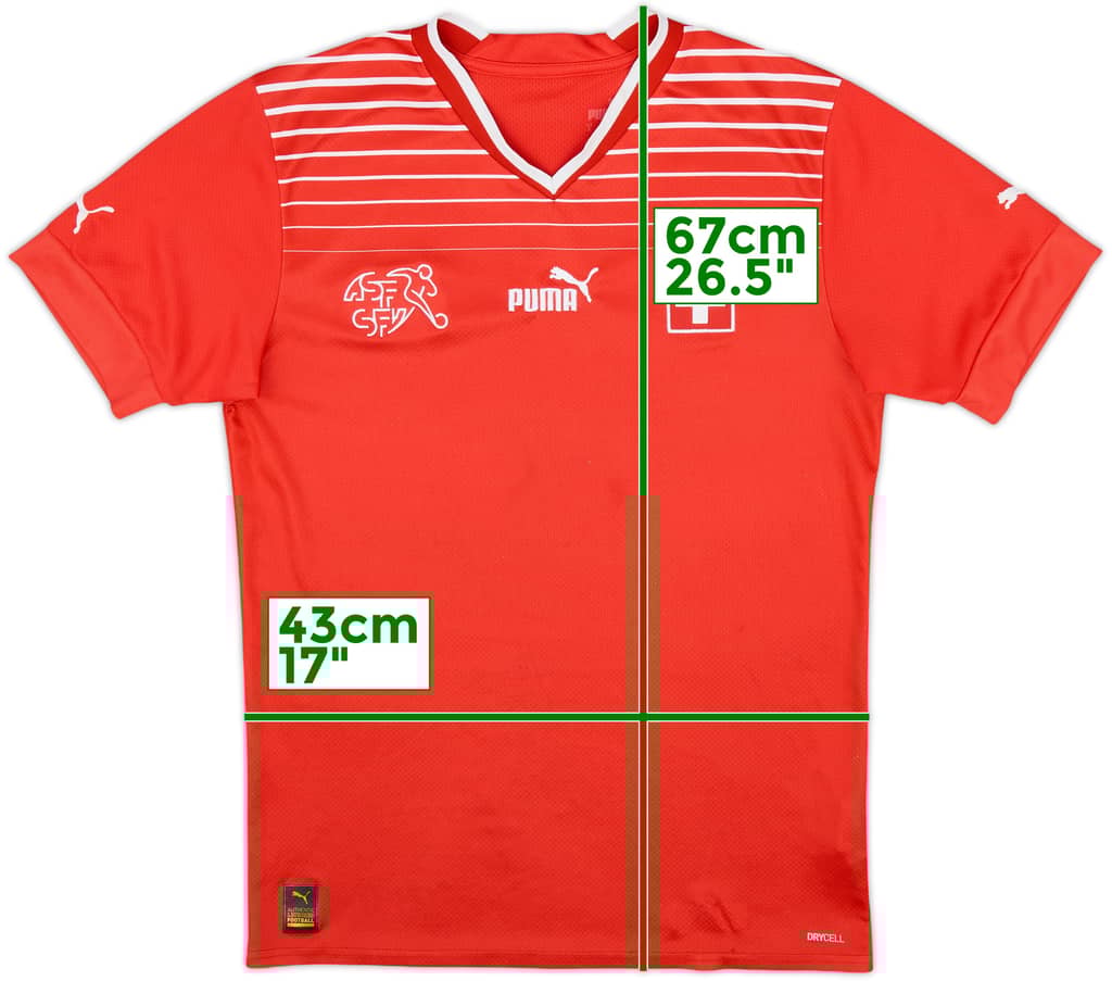 2022-23 Switzerland Home Shirt - 8/10 - (S)