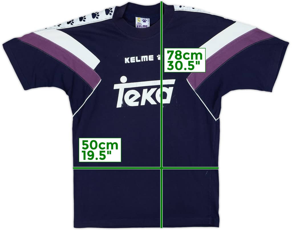 1997-98 Real Madrid Kelme Cotton Tee - 6/10 - (S)
