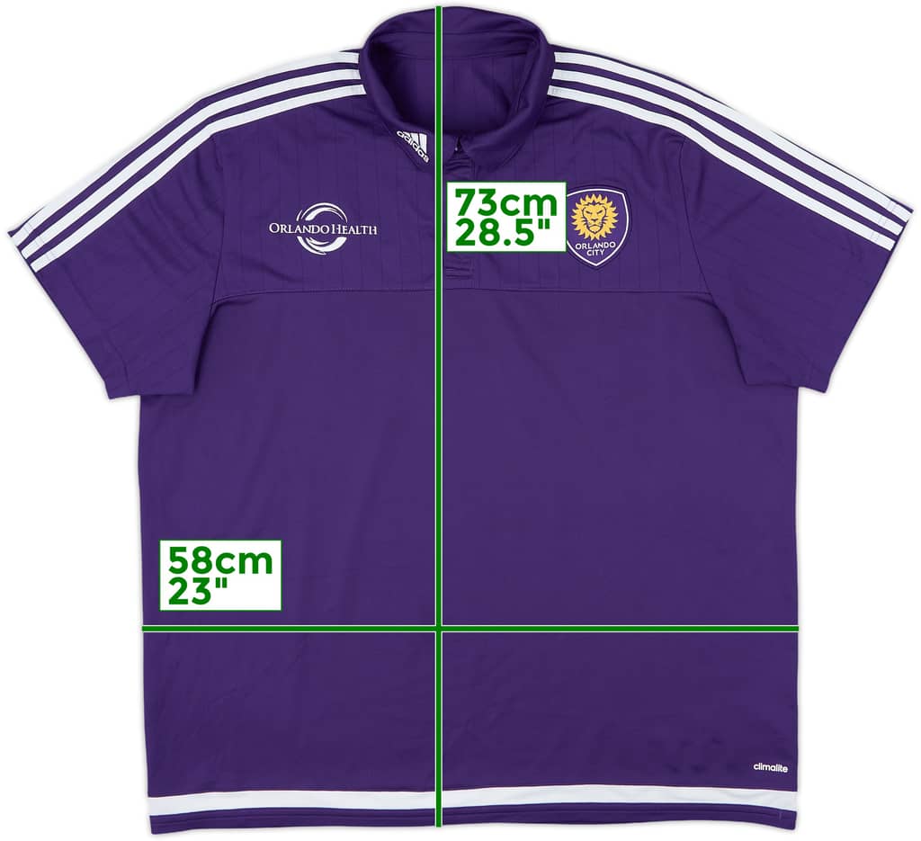 2015-16 Orlando City adidas Polo Shirt - 9/10 - (XXL)