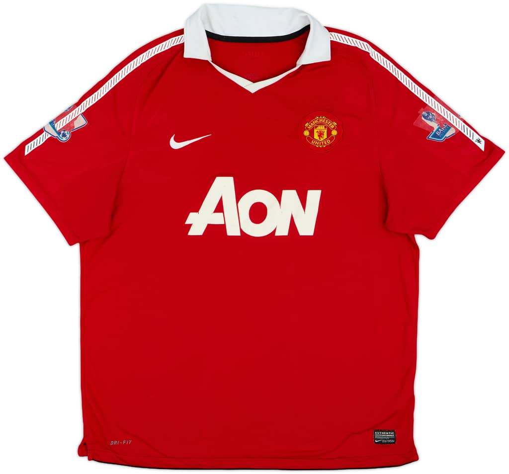 2010-11 Manchester United Home Shirt - 5/10 - (XL)