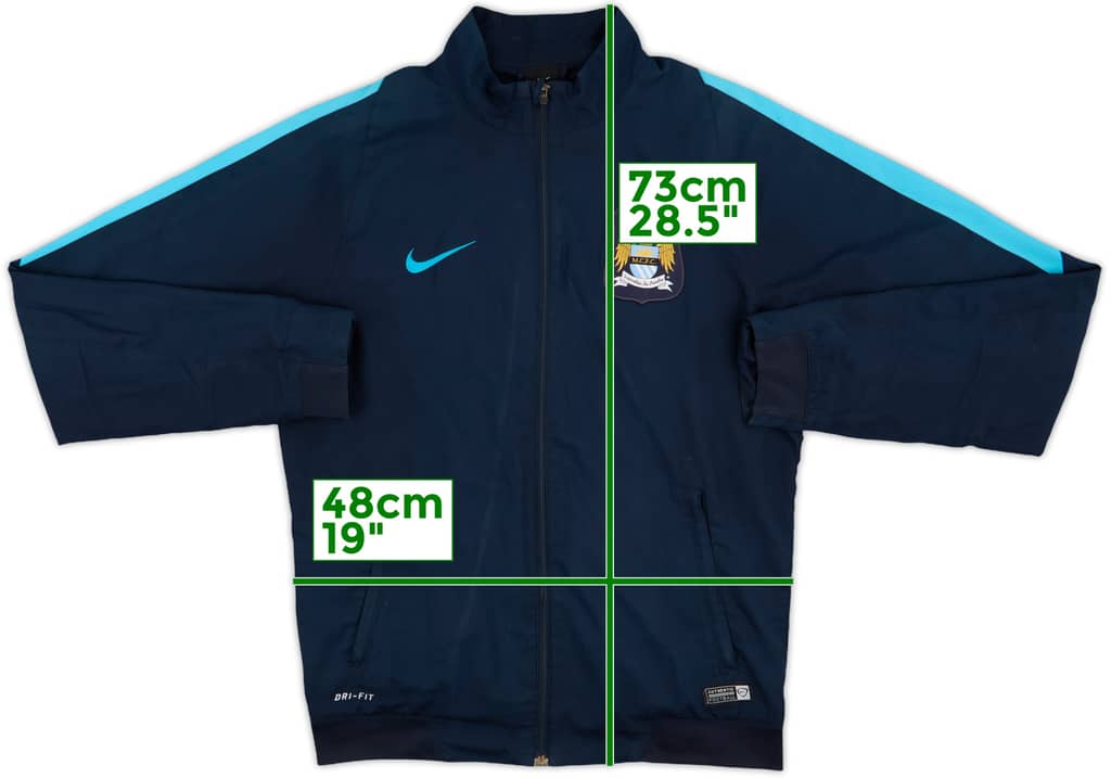 2015-16 Manchester City Nike Track Jacket - 8/10 - (M)