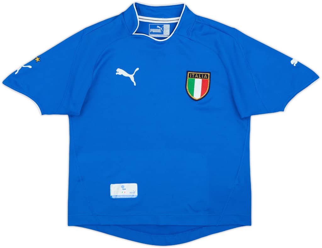 2003-04 Italy Home Shirt - 9/10 - (L.Boys)