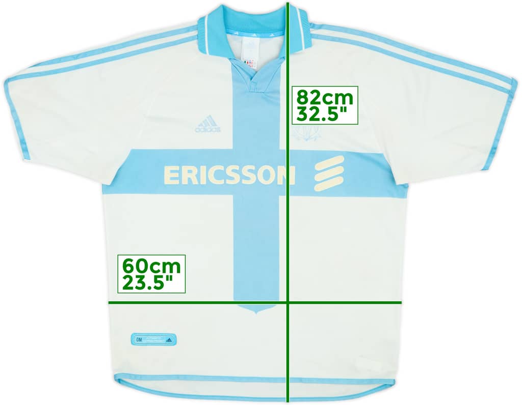 2000-01 Olympique Marseille Home Shirt - 4/10 - (L)