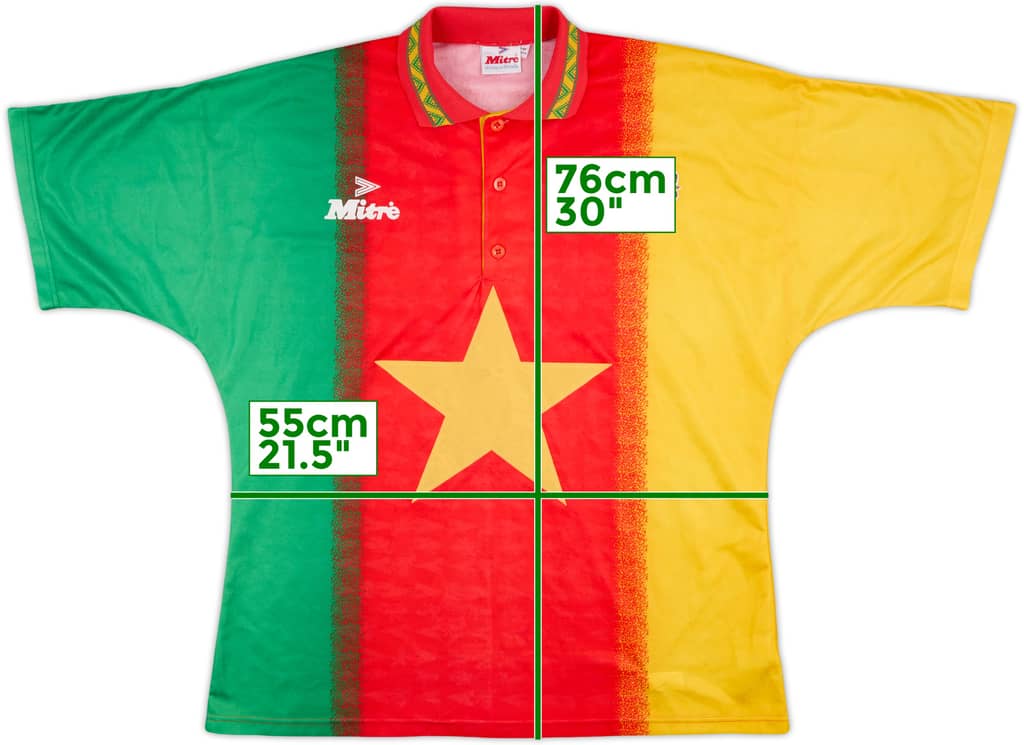 1994-95 Cameroon Home Shirt - 8/10 - (XL)