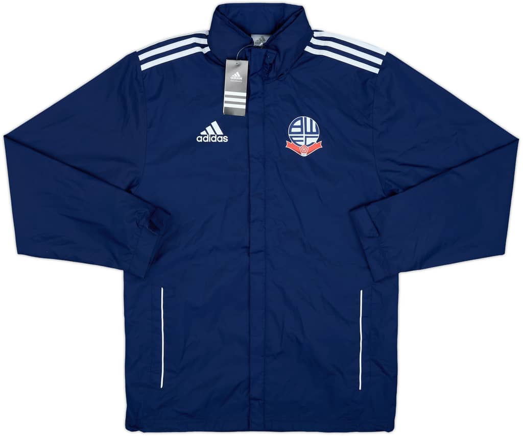 2013-14 Bolton Wanderers adidas Hooded Rain Jacket (S)