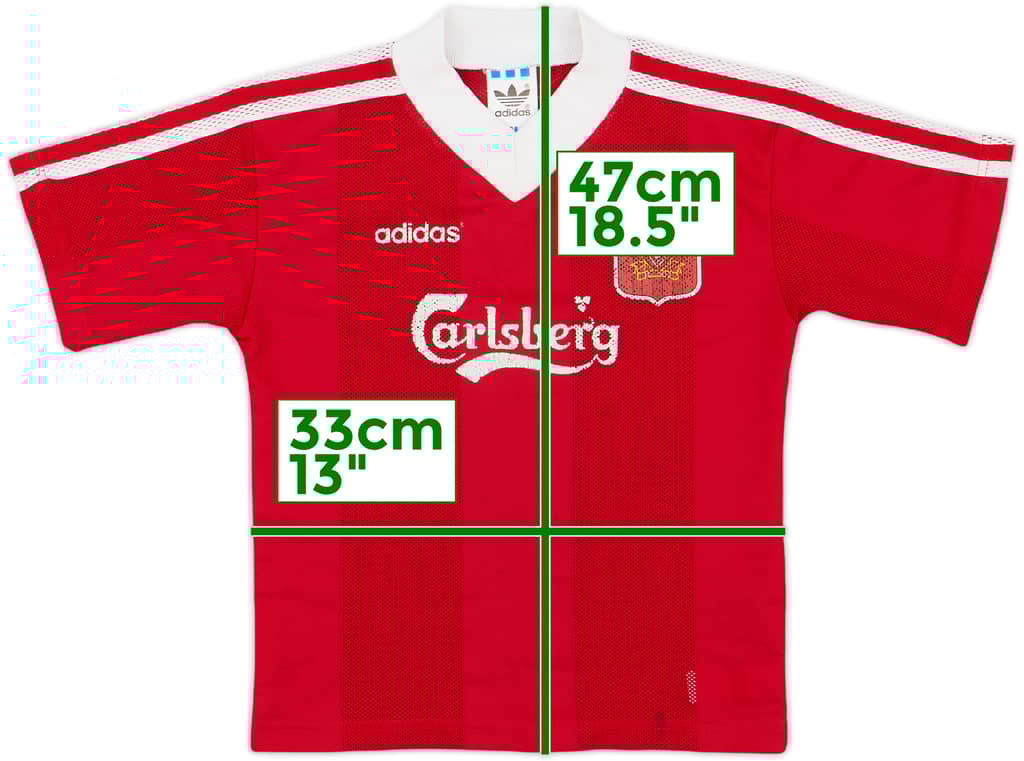 1995-96 Liverpool Home Shirt - 6/10 - (S.Boys)