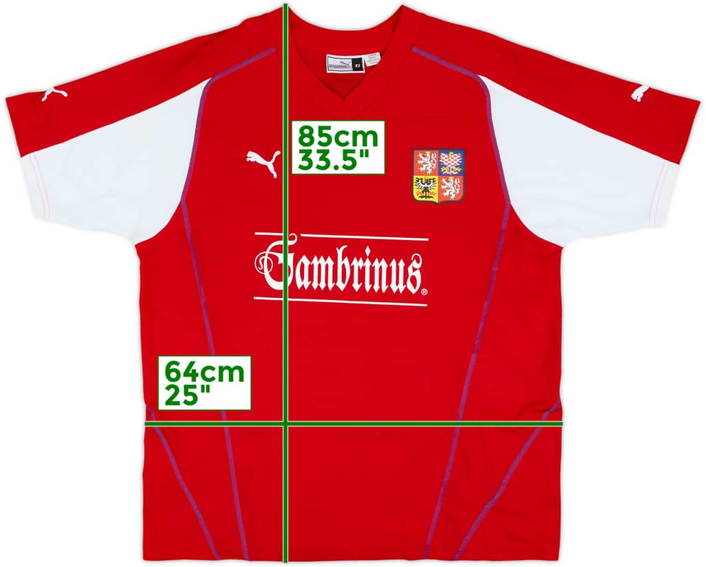 2004-05 Czech Republic Basic Home Shirt - 10/10 - (XL)
