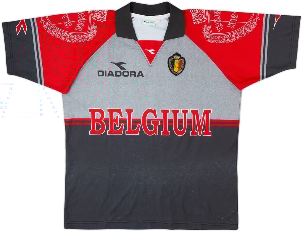 1992-94 Belgium Diadora Training Shirt - 8/10 - (L)