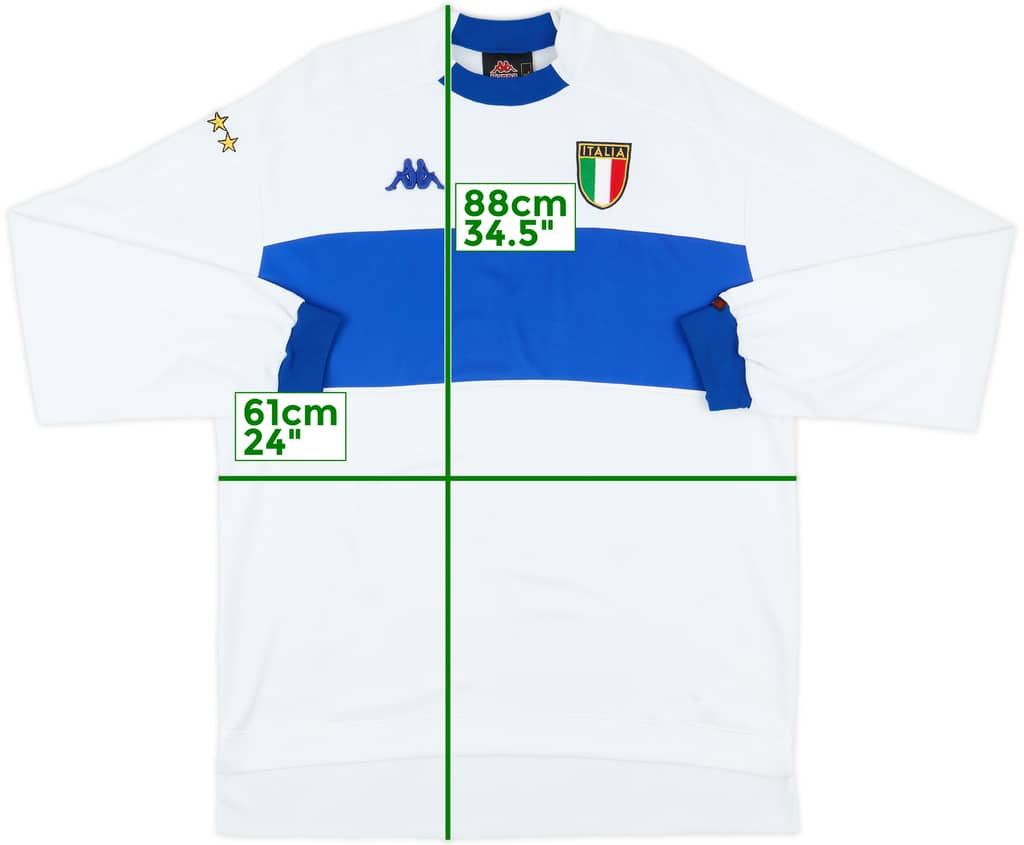 1998-00 Italy Away L/S Shirt - 6/10 - (XL)