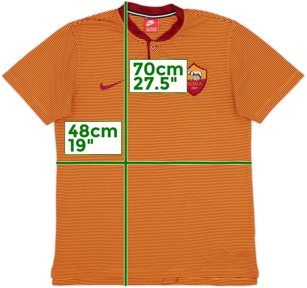 2013-14 Roma Nike Polo Shirt - 9/10 - (S)