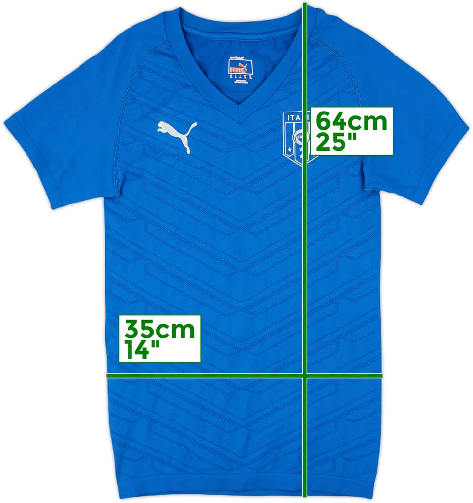 2014-15 Italy Authentic Puma Women's Training Shirt - 8/10 - (Women's XL)