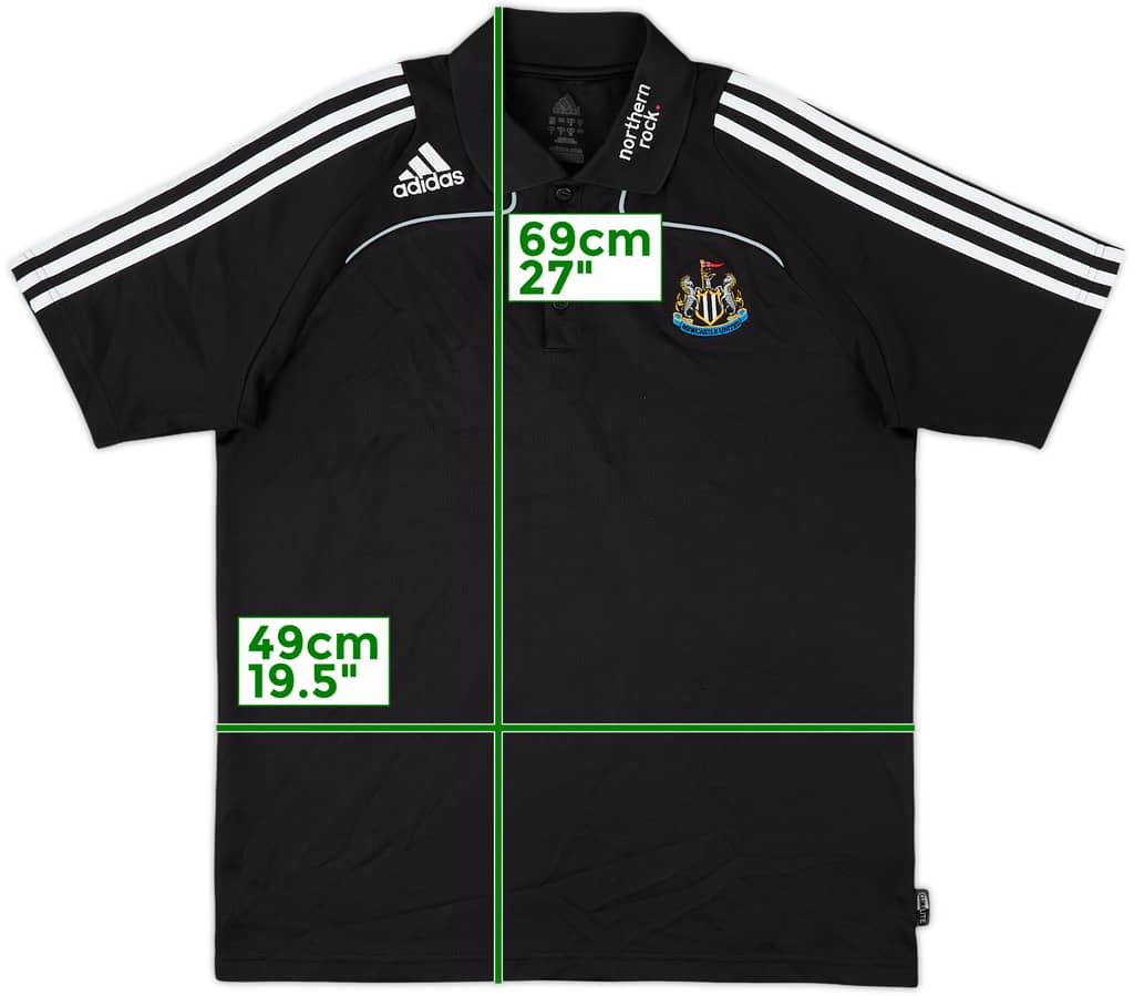 2008-09 Newcastle adidas Polo Shirt - 8/10 - (L)