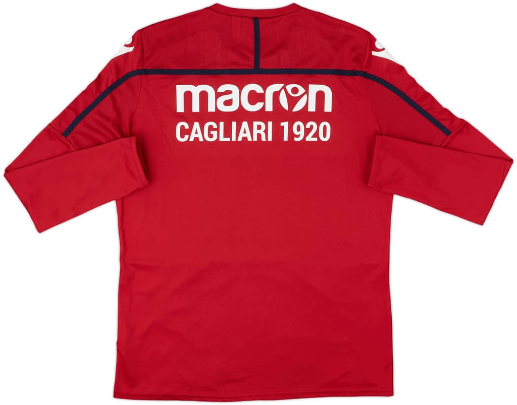 2018-19 Cagliari Macron Training L/S Shirt - 8/10 - (XL)