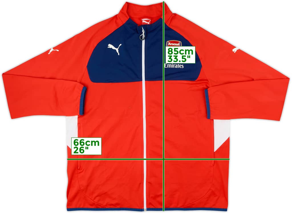 2014-15 Arsenal Puma Track Jacket - 8/10 - (XXL)