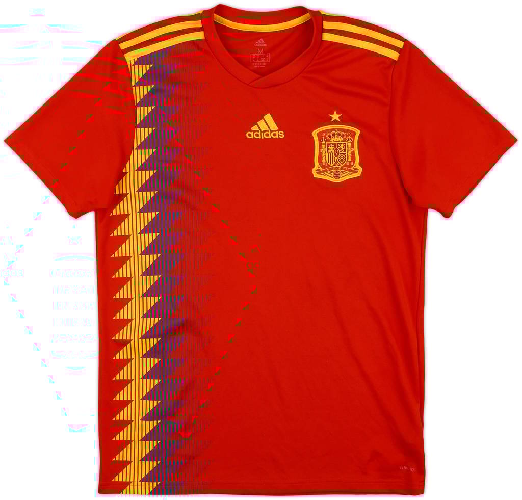 2018-19 Spain Home Shirt - 9/10 - (M)