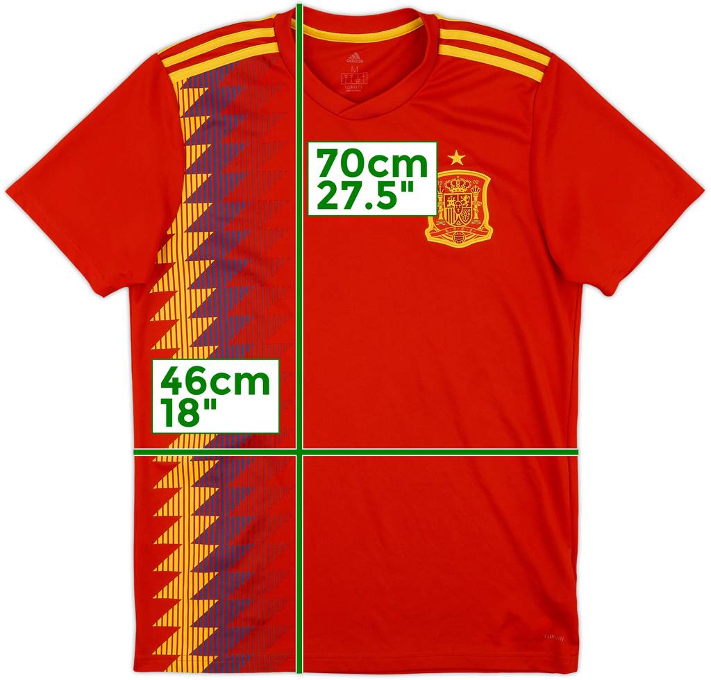 2018-19 Spain Home Shirt - 9/10 - (M)