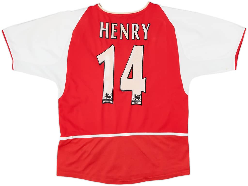 2002-04 Arsenal Home Shirt Henry #14 - 5/10 - (L.Boys)