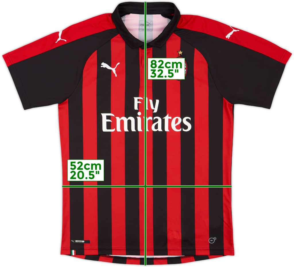 2018-19 AC Milan Home Shirt - 10/10 - (L)