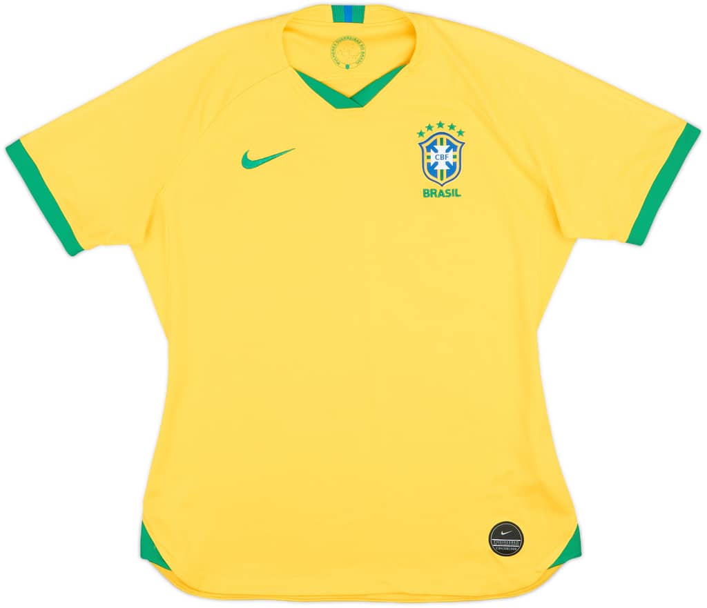 2019-20 Brazil Home Shirt - 10/10 - (Women's L)