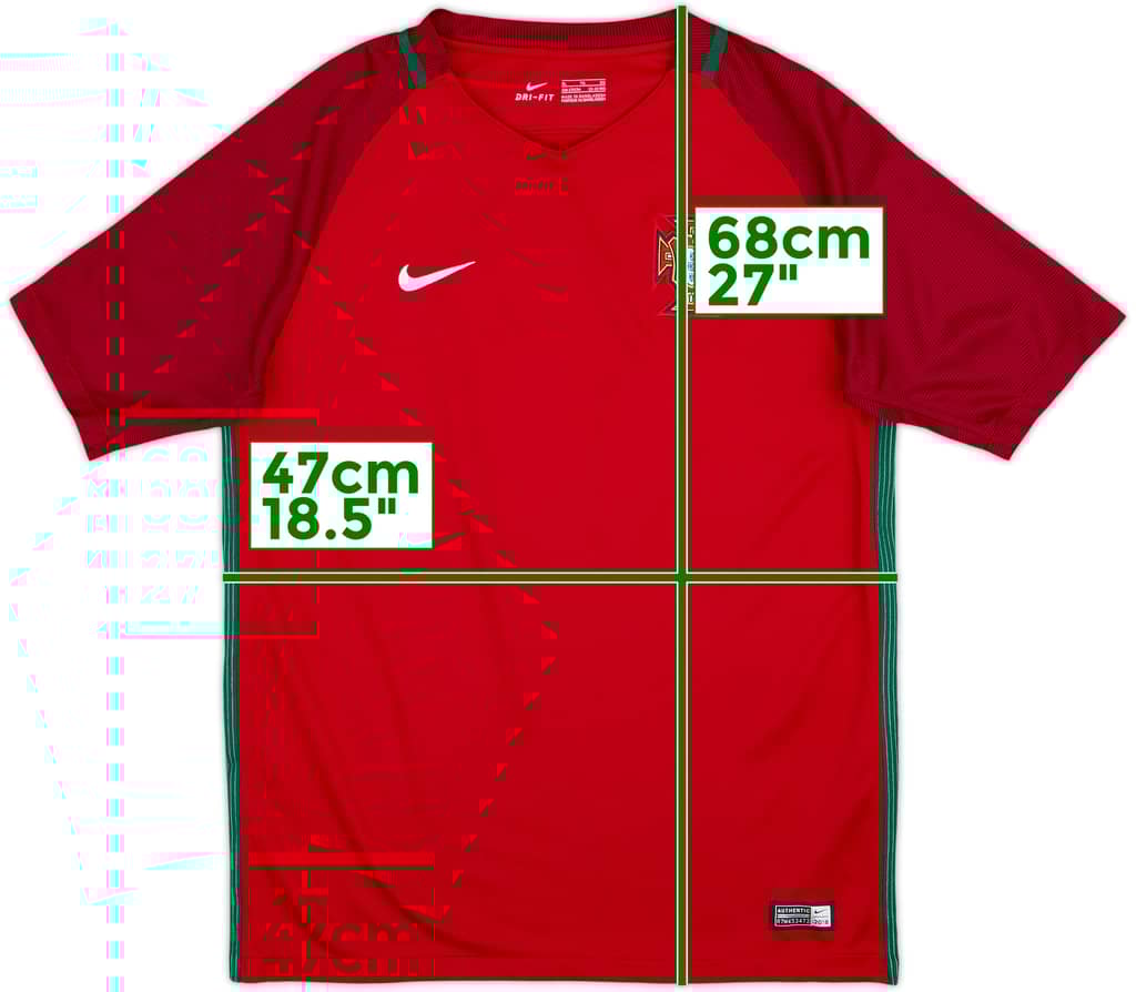 2016-18 Portugal Home Shirt - 10/10 - (XL.Boys)