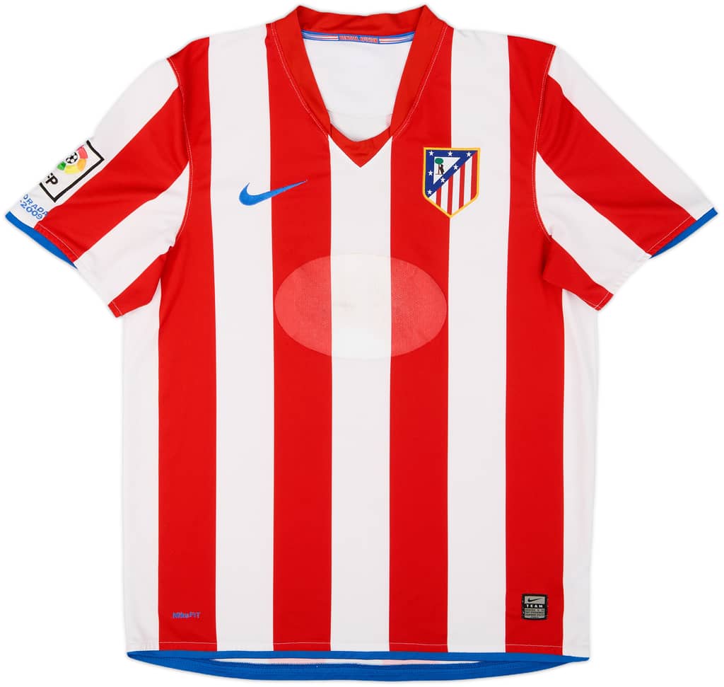 2008-09 Atletico Madrid Home Shirt - 4/10 - (M)