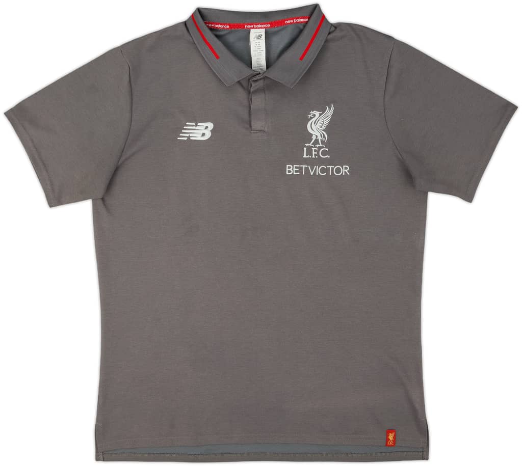 2018-19 Liverpool New Balance Polo Shirt - 6/10 - (M)