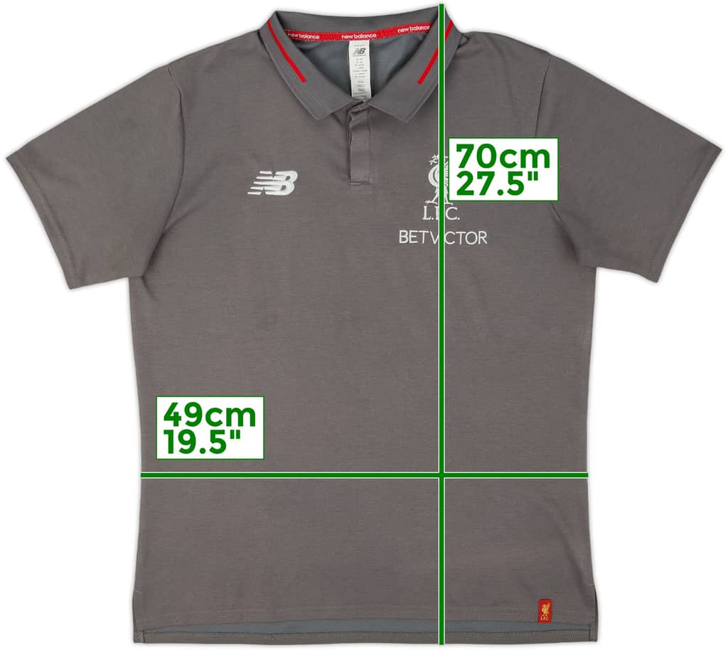 2018-19 Liverpool New Balance Polo Shirt - 6/10 - (M)