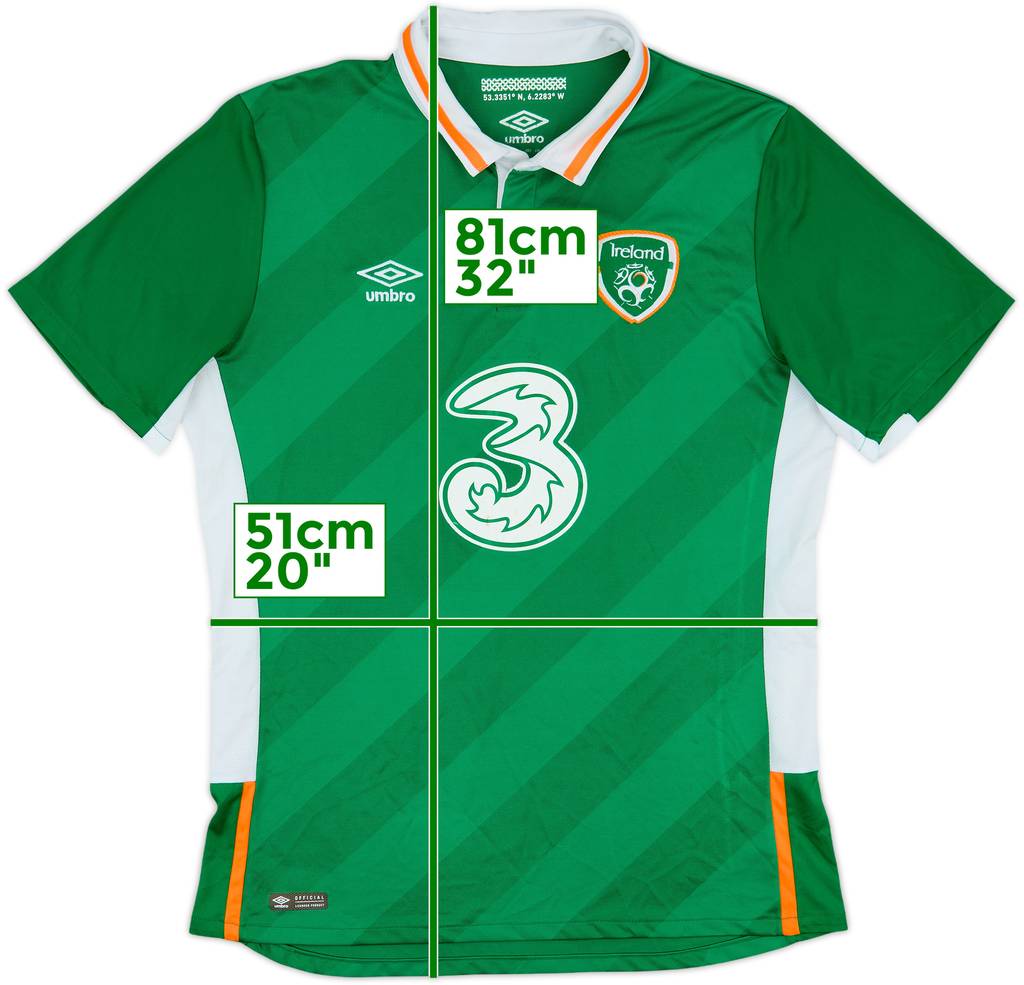 2016-17 Ireland Home Shirt - 6/10 - (L)