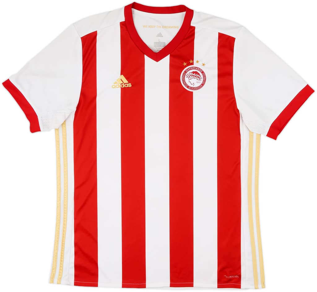 2017-18 Olympiakos Home Shirt - 5/10 - (L)