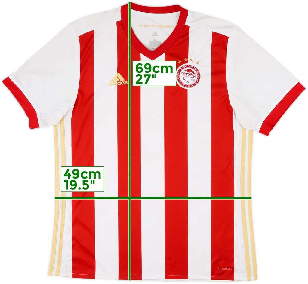 2017-18 Olympiakos Home Shirt - 5/10 - (L)