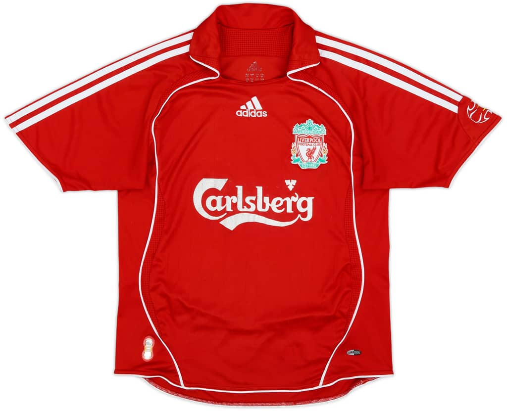 2006-08 Liverpool Home Shirt - 6/10 - (L.Boys)