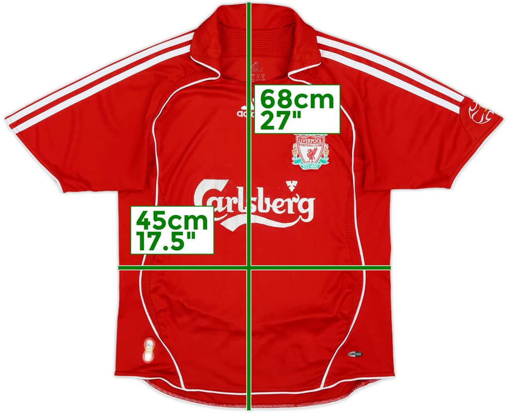 2006-08 Liverpool Home Shirt - 6/10 - (L.Boys)