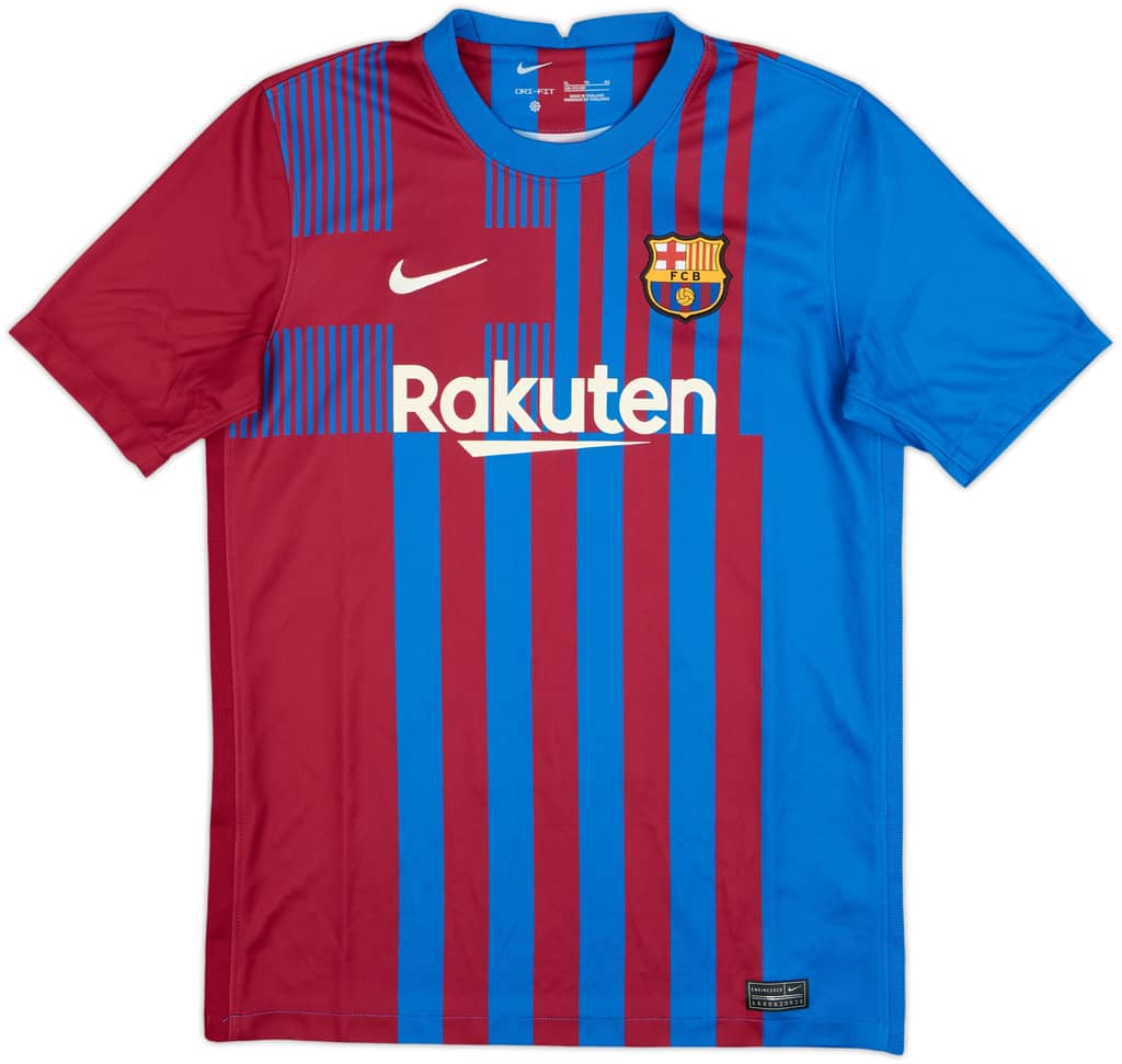 2021-22 Barcelona Home Shirt - 9/10 - (XL.Boys)