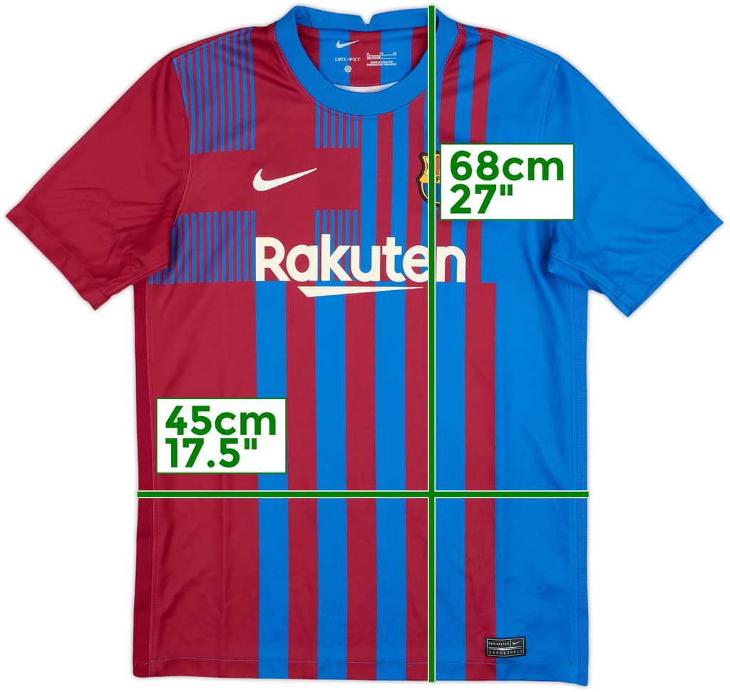2021-22 Barcelona Home Shirt - 9/10 - (XL.Boys)