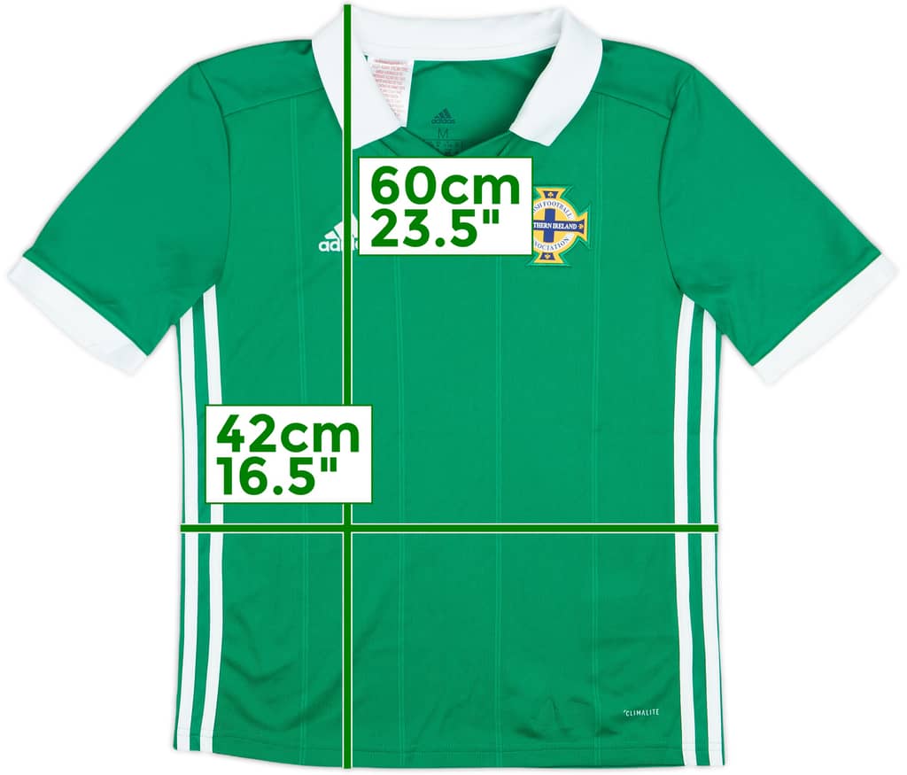 2018-19 Northern Ireland Home Shirt - 10/10 - (M.Boys)