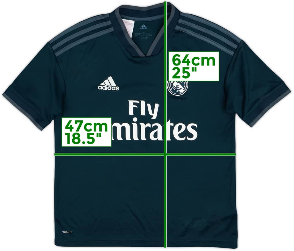 2018-19 Real Madrid Away Shirt - 7/10 - (L.Boys)