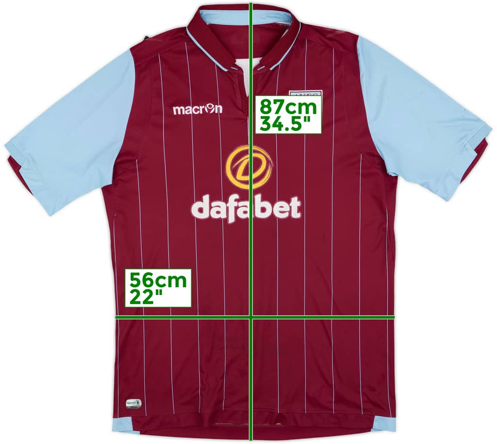 2014-15 Aston Villa Home Shirt - 4/10 - (XL)