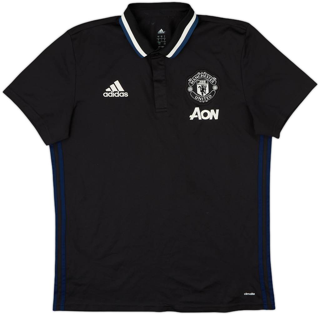 2016-17 Manchester United adidas Polo Shirt - 8/10 - (L)