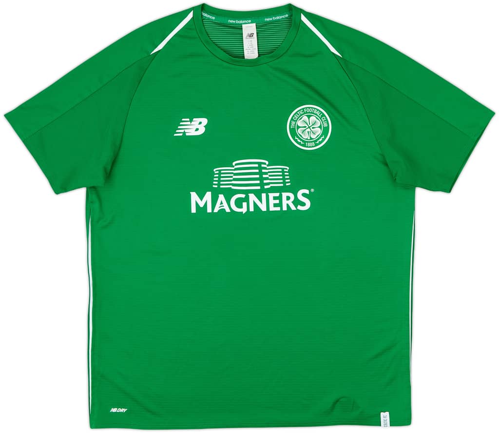 2017-18 Celtic New Balance Training Shirt - 9/10 - (L)