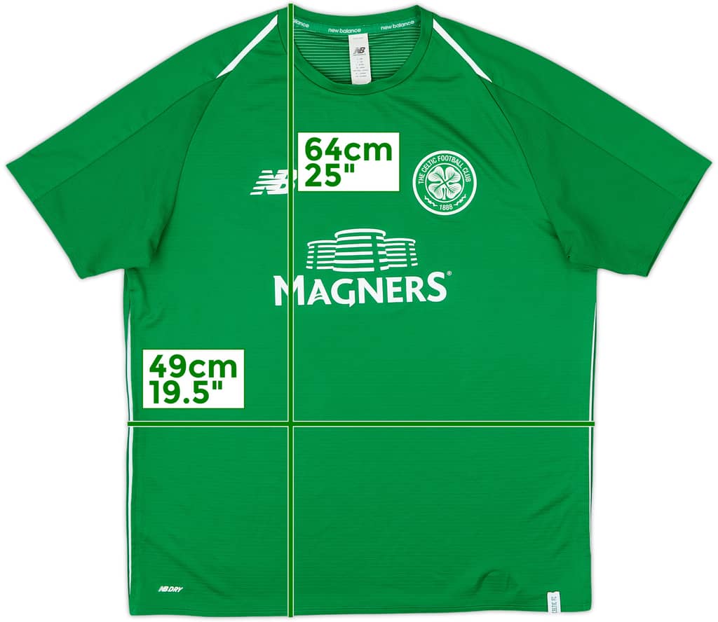 2017-18 Celtic New Balance Training Shirt - 9/10 - (L)