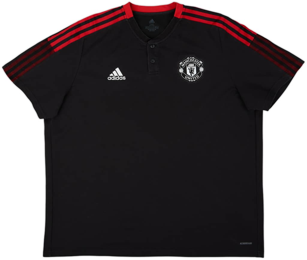 2021-22 Manchester United adidas Polo Shirt - 9/10 - (XXL)