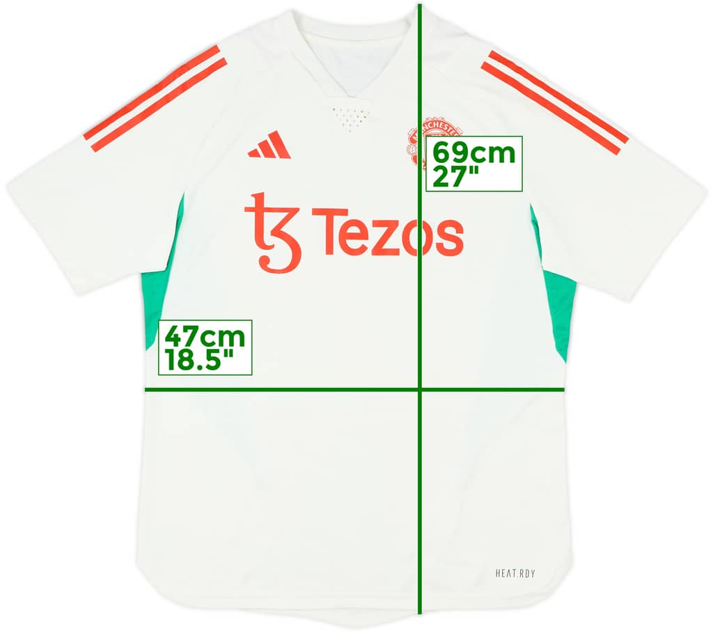 2023-24 Manchester United adidas Training Shirt - 8/10 - (L)