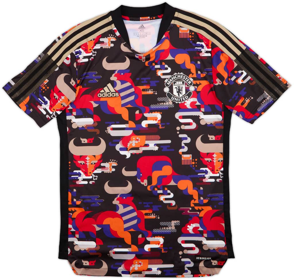 2021-22 Manchester United adidas Chinese New Year Training Shirt - 10/10 - (XS)