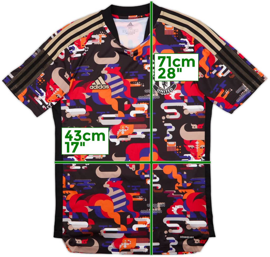 2021-22 Manchester United adidas Chinese New Year Training Shirt - 10/10 - (XS)