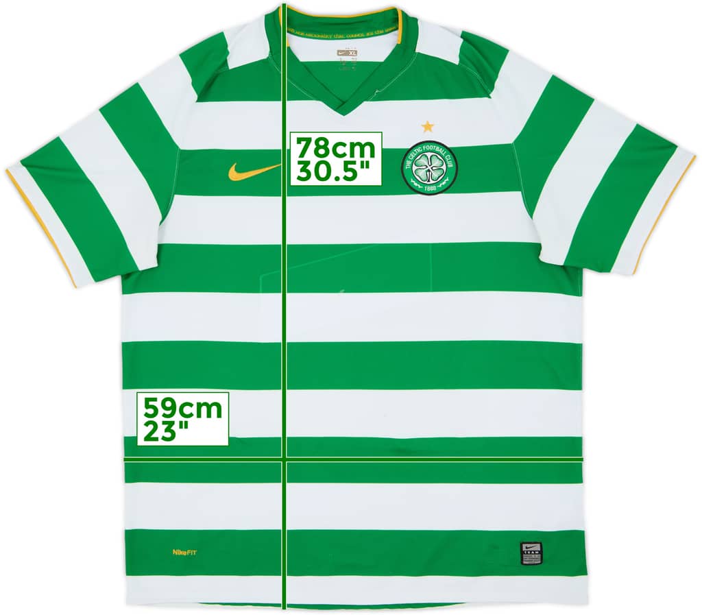 2008-10 Celtic Home Shirt - 4/10 - (XL)