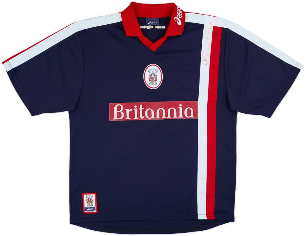 1999-01 Stoke Signed Away Shirt - 8/10 - (L)