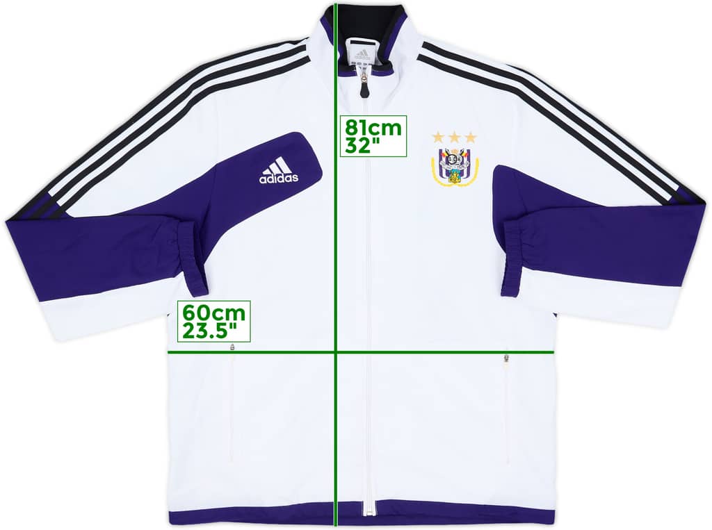 2012-13 Anderlecht adidas Track Jacket - 8/10 - (L/XL)